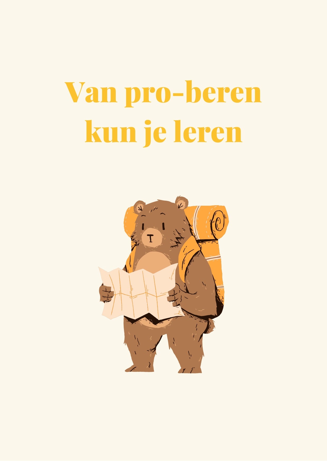 POSTER Van pro-beren kun je leren