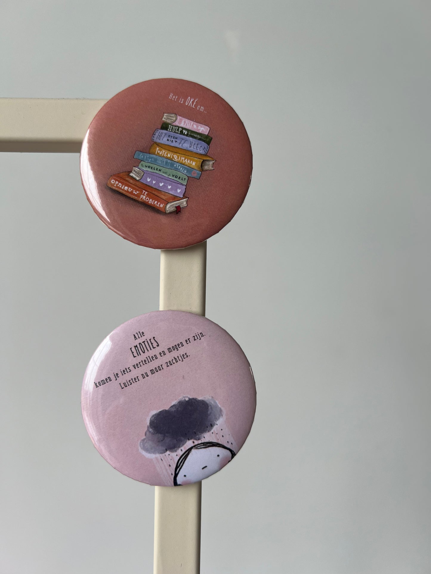 Magneetjes 'het is oké' of 'emoties'
