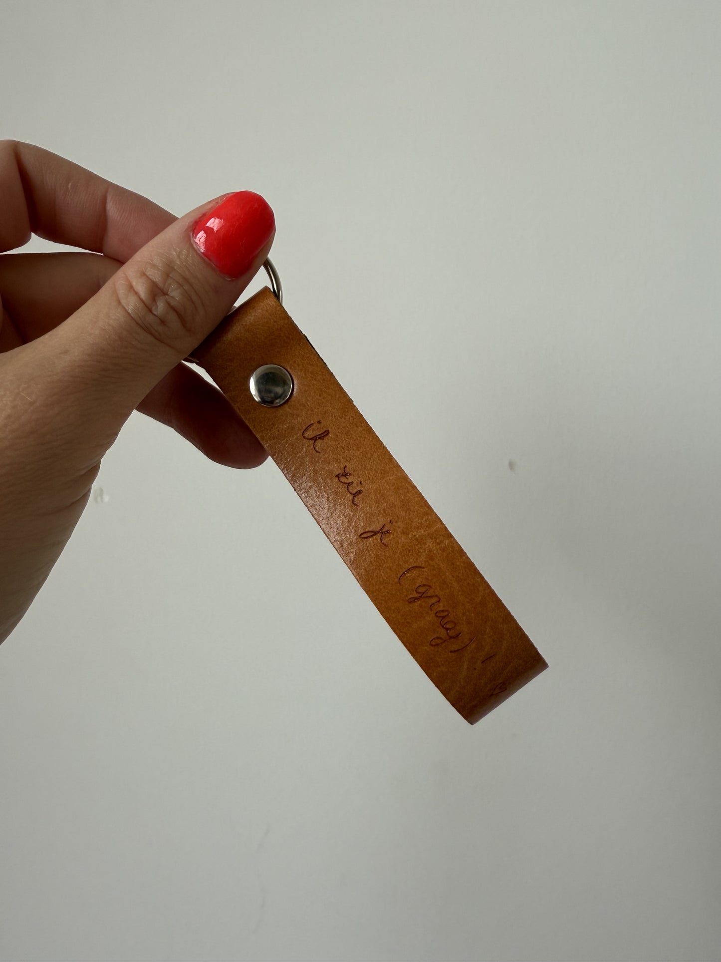 Sleutelhanger "ik zie je (graag)" + kaartje