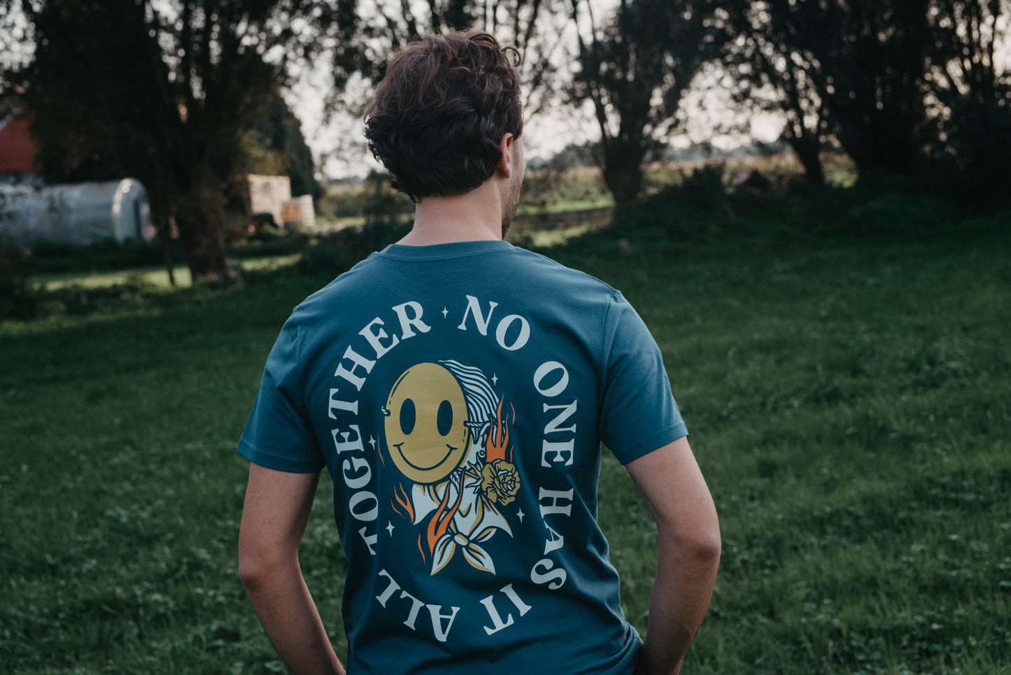 T-shirt petrol