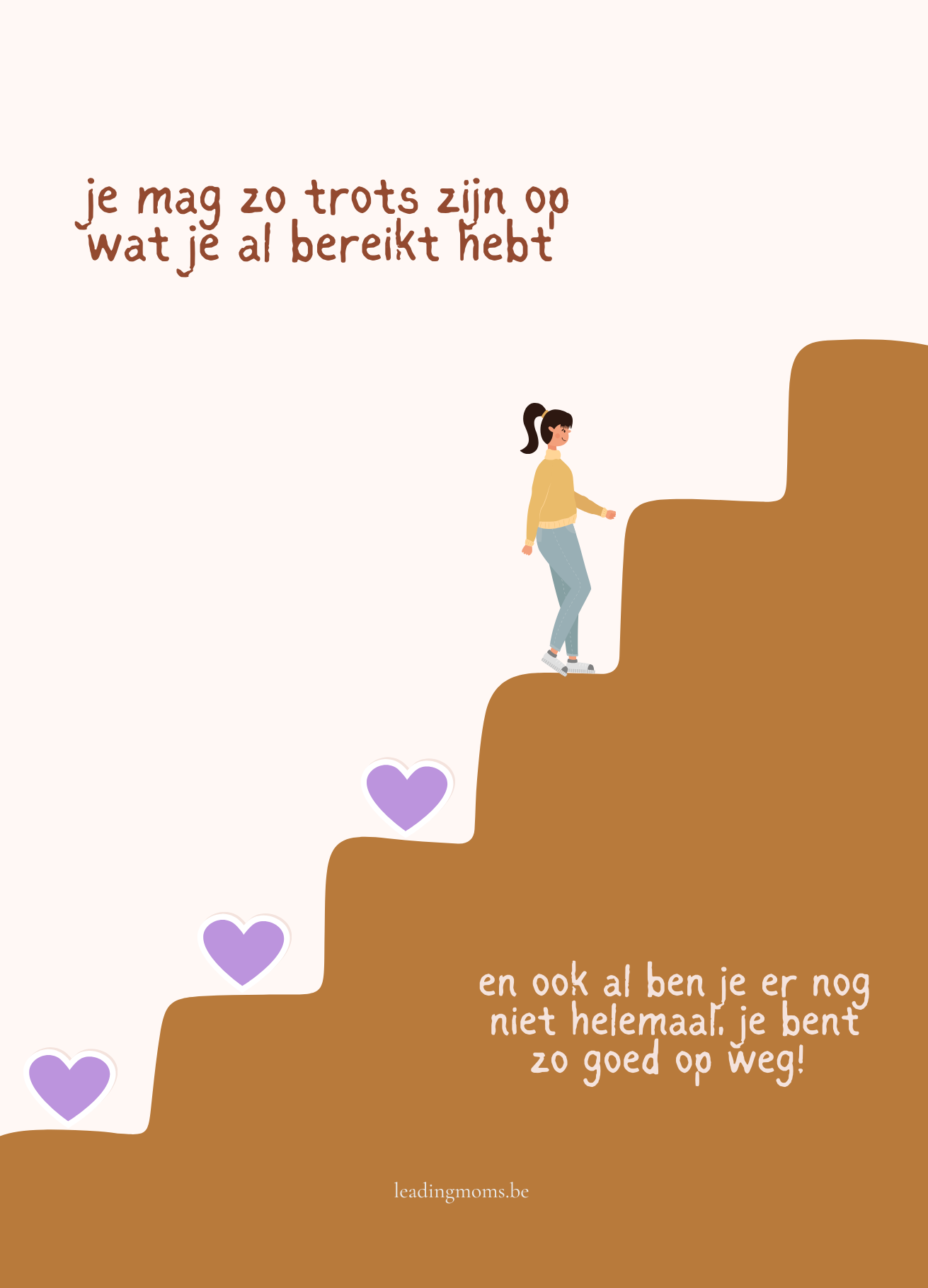 Kaartje 'je bent zo goed op weg'