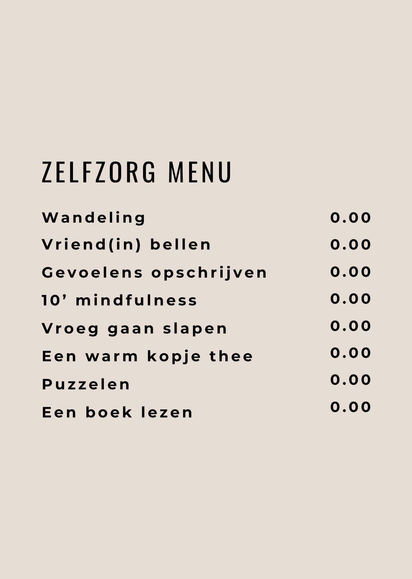 Posters 5 uitvoeringen